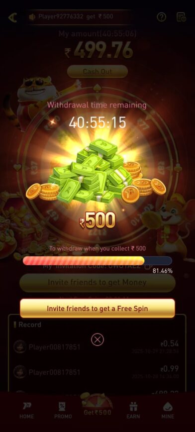 “P77 Referral Code and Daily Bonus”